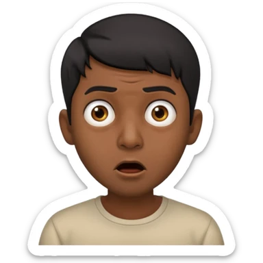 shocked indian man sticker