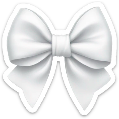 white bow sticker
