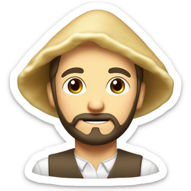 Pierogi z cienkimi czarnymi nogami rekami oczamii buzia sticker