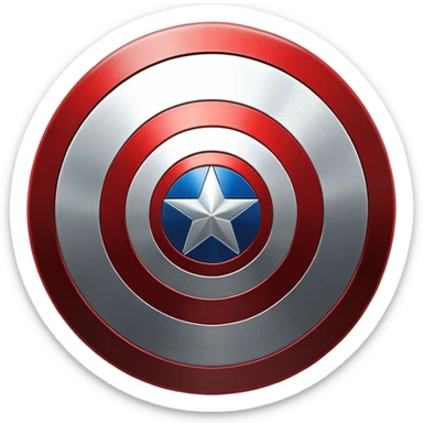 Captain America's shield sticker