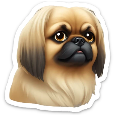 Pekingese dog sticker