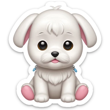 baby maltese  sticker