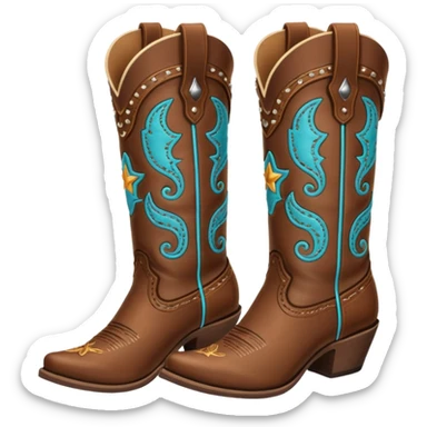 cowgirl boots  sticker
