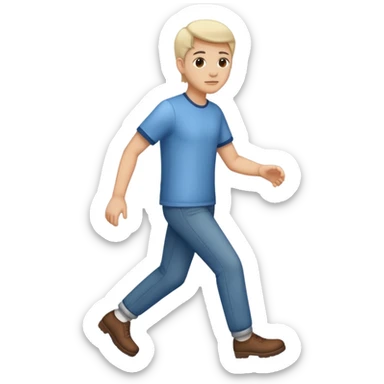 Person stepping aside  sticker