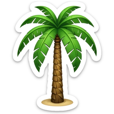 Saudi palm tree icon sticker