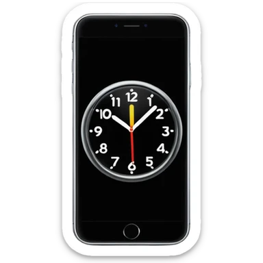 Phone with a clock (showing time passing)



 sticker