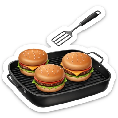 grilling burgers and rib ticklers sticker
