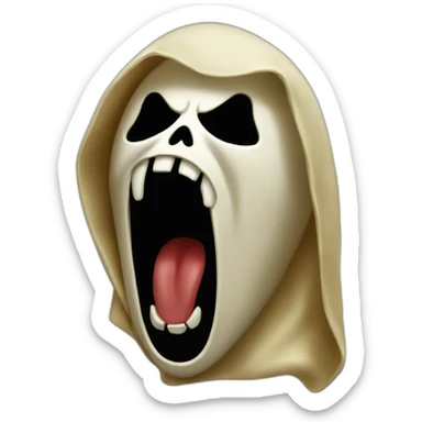 Ghostface scream. sticker