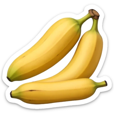 plátano maduro amarillo sticker