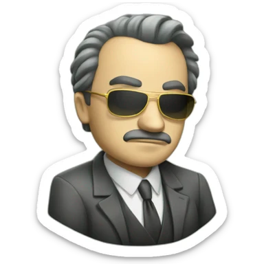 mafia boss with money sticker