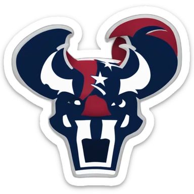 HOUSTON TEXANS MASCOT sticker