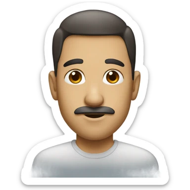 a big nose with a handsome face male sticker