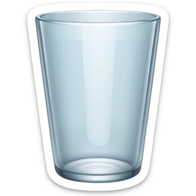 empty cup glass sticker