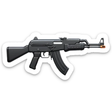 Kalashnikov assault rifle sticker