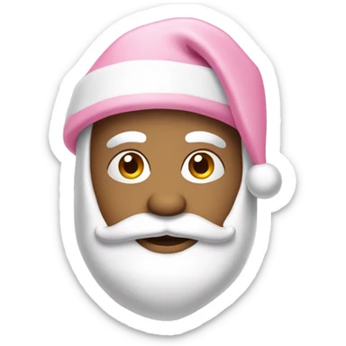 light pink santa hat sticker