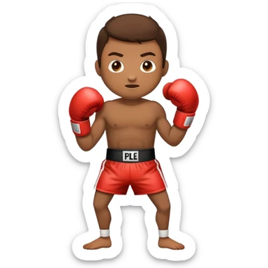 um canguru musculoso com luvas de boxe sticker