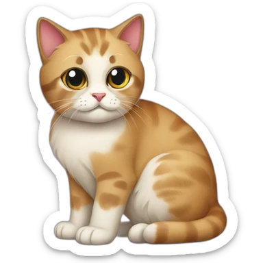 Scottish cat sticker