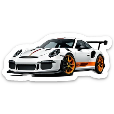 Porche gt3 rs sticker