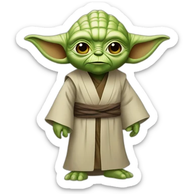 Mettre Yoda sticker