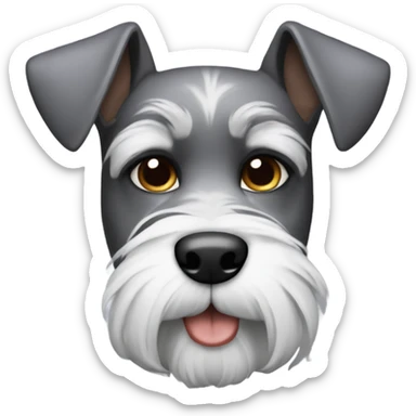 Hazme a mí con un perro schnauzer  sticker