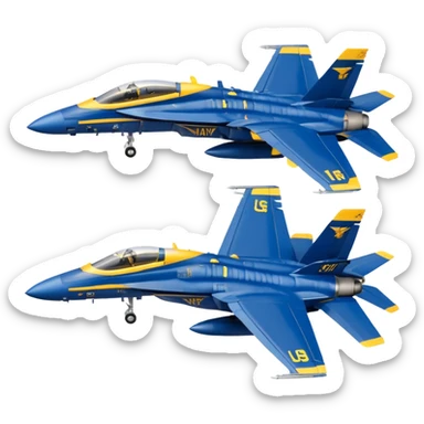 US Navy Blue Angels f/a-18 sticker