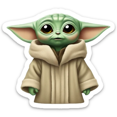 Baby yoda sticker