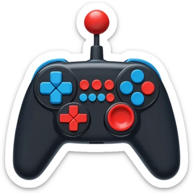 Retro joystick console sticker