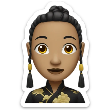 Chinois noir sticker