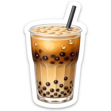 I ❤️ (boba emoji) sticker