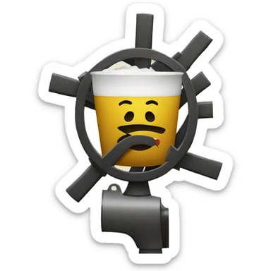 Shot with prohibited sign over it sticker