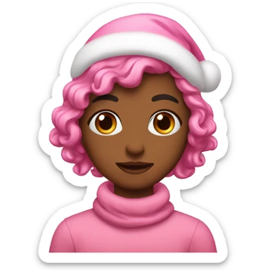 Christmas pink aesthetic  sticker