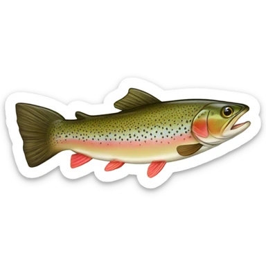 Trout in a kilt sticker