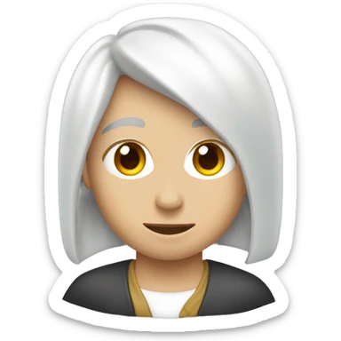 flecha subienda blanca sticker