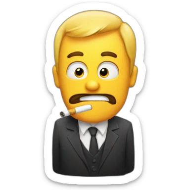 Gazo fumant une cigarette sticker