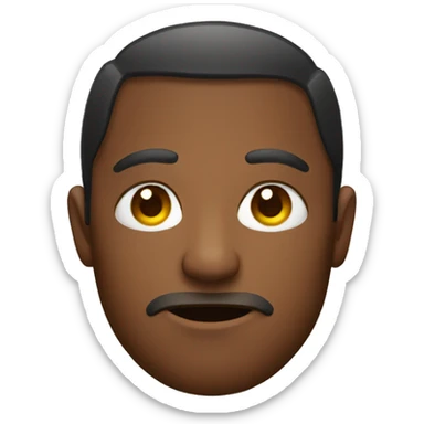 Emoji with bags under the eyes sticker