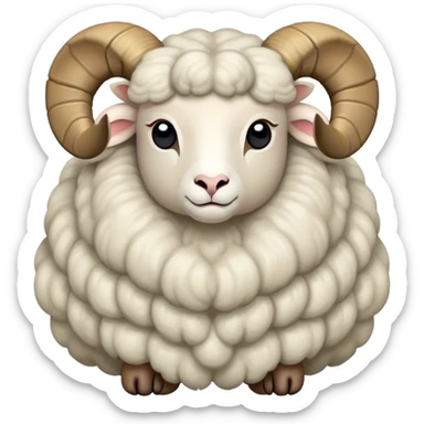 Bélier assis sticker