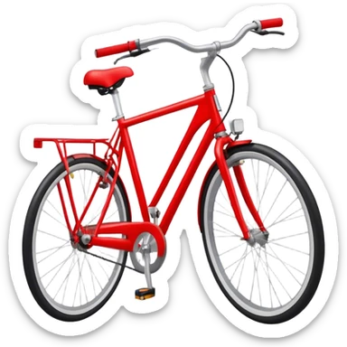 qr code on red bike sticker