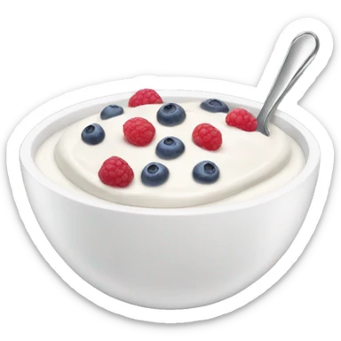 Yogurt bowl sticker