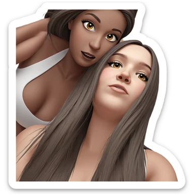 dark beauty in harmony sticker