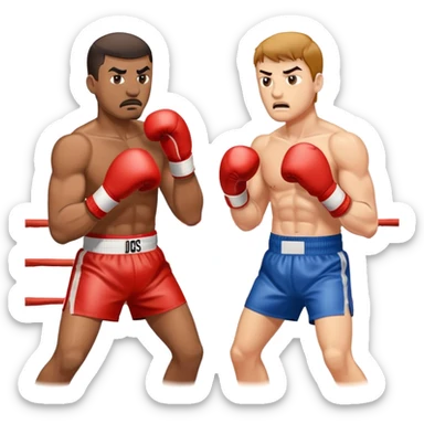 Combat de boxe sticker