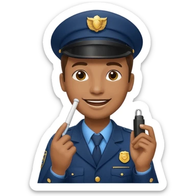 bus conductor whistle sticker