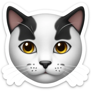 cute tuxedo cat sticker