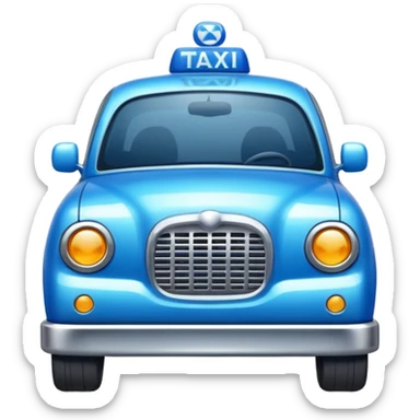 blue taxi sticker