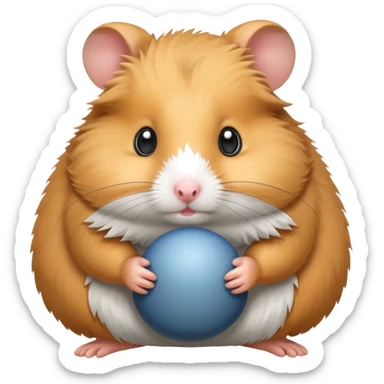 À hamster grey sticker