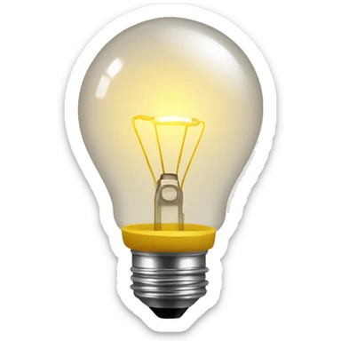 LIGH BULB IDEA sticker