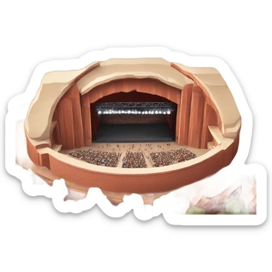 Red rocks amphitheater  sticker