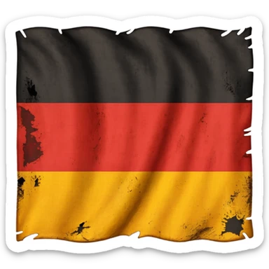 German flag 1945 year  sticker
