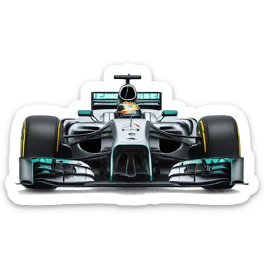 Mercedes amg F1 car sticker