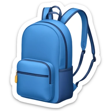 Mochila azul sticker
