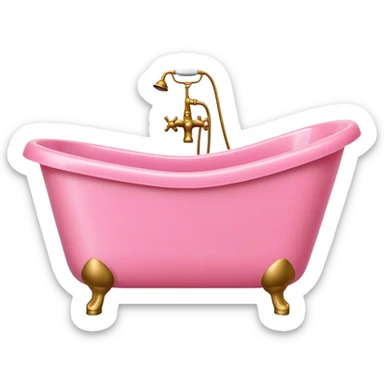 pink bathtub sticker